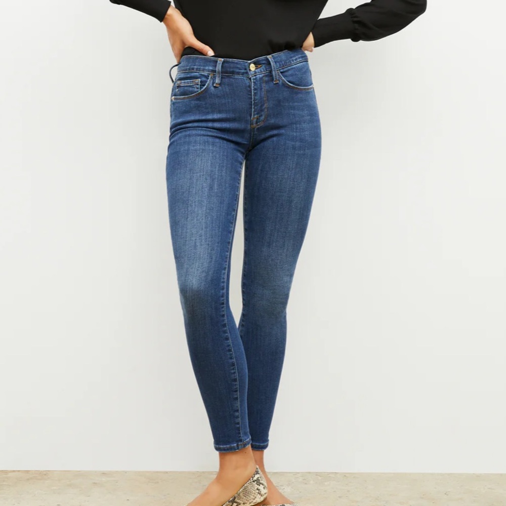 FRAME Denim Le Skinny de Jeanne crop